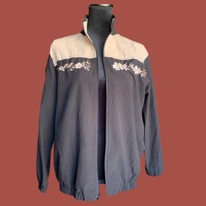 Vintage Blair Windbreaker Jacket Floral detail